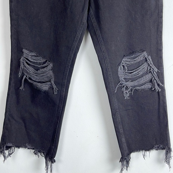 We The Free The Maggie Midrise Straight leg jeans Washed Black Size 31 - Picture 4 of 12